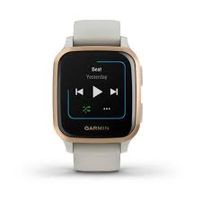 GARMIN Venu Sq Music Light Sand with Rose Gold Bezel