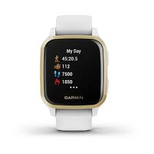 GARMIN Venu Sq White with Light Gold Bezel